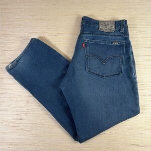 Vintage Levi’s 514 Slim Straight Jeans 34x32 - Made in USA - Mid Blue Denim